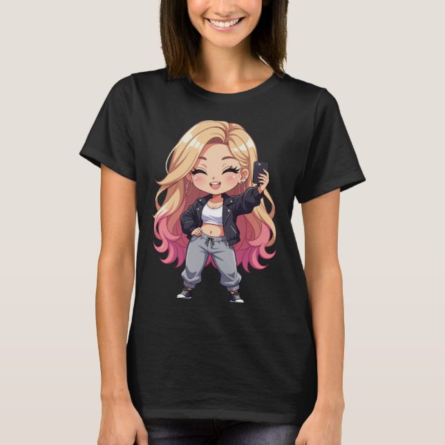 Camiseta Chibi Cutie — un diseño alegre, juguetón y conmove (Anverso)