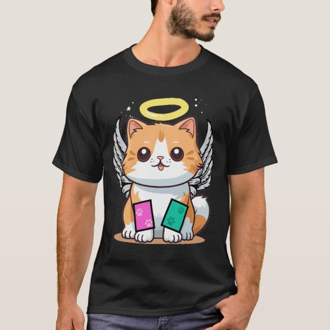 Camiseta Chibi de gato de Tater Tot (Anverso)