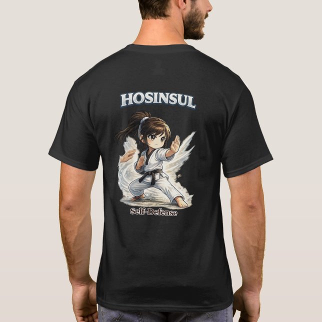 Camiseta Chibi Dojo Hosinsul Autodefensa (Reverso)