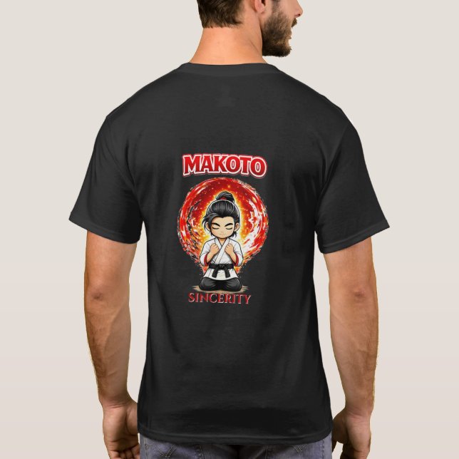 Camiseta Chibi Dojo Makoto Sincerity (Reverso)