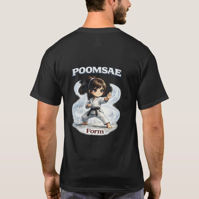 Camiseta Chibi Dojo Poomsae Form  (Reverso)