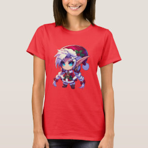 Camiseta Chibi Fantasy Navidades Elf
