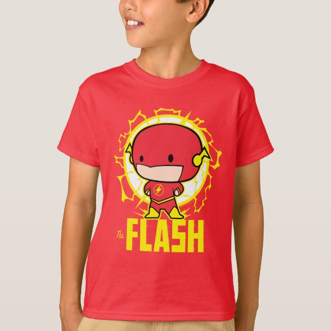 Camiseta Chibi Flash Con Electricidad (Anverso)
