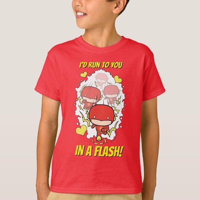 Camiseta Chibi Flash - Correría Contigo En Flash Valentine (Anverso)