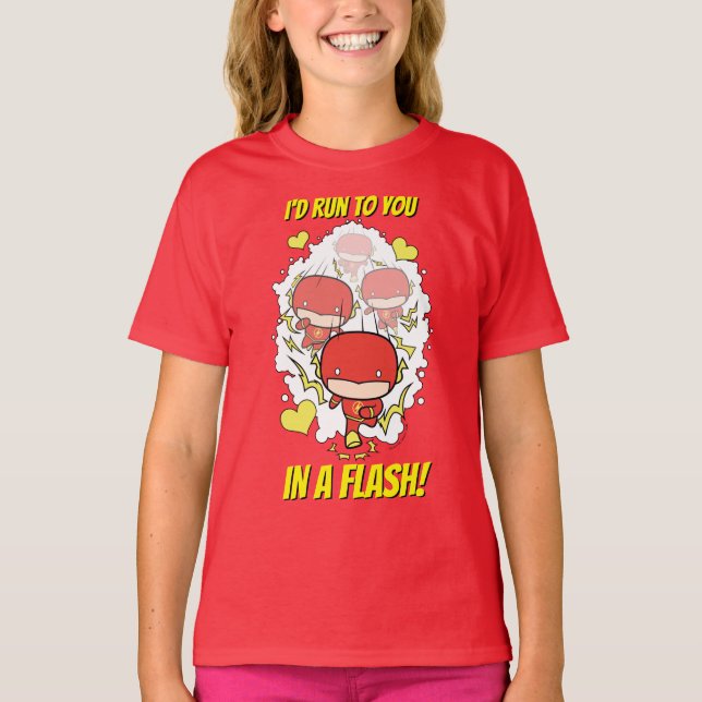 Camiseta Chibi Flash - Correría Contigo En Flash Valentine (Anverso)