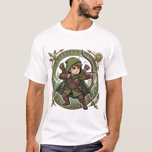Camiseta Chibi Forest Archer Way of the Archer Kanji (Anverso)