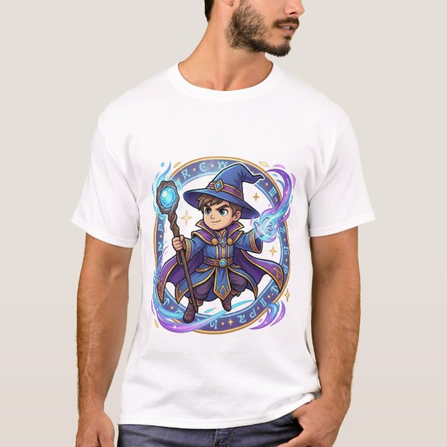 Camiseta Chibi Galaxy Wizard Way of Magic Kanji  (Anverso)