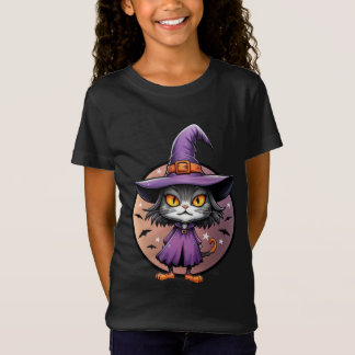 Camiseta Chibi Halloween Witch Cat