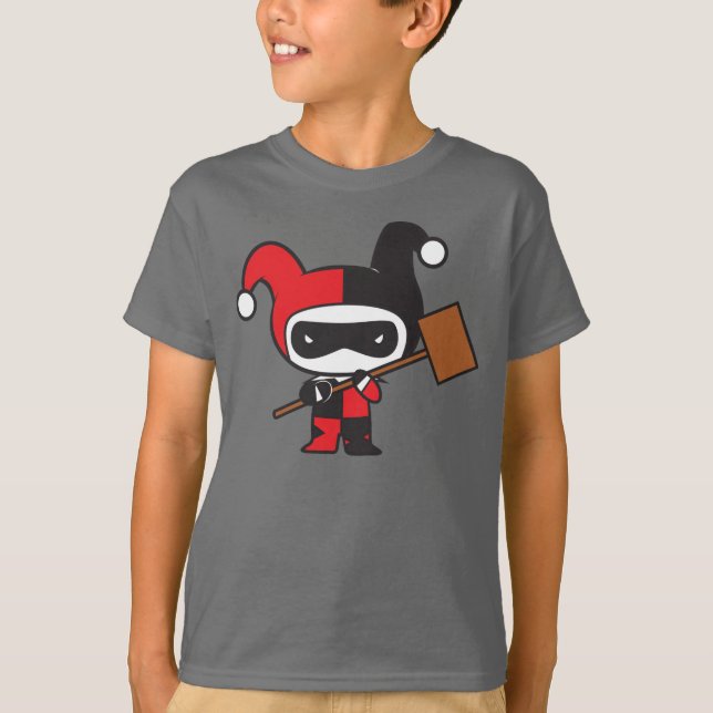 Camiseta Chibi Harley Quinn De Dos Partes (Anverso)