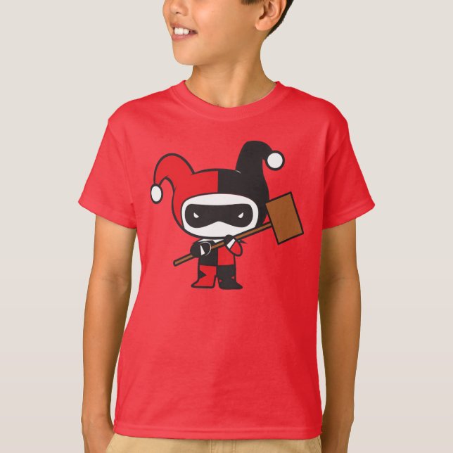 Camiseta Chibi Harley Quinn De Dos Partes (Anverso)