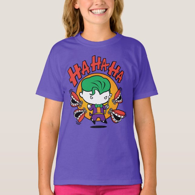 Camiseta Chibi Joker Con Toy Teeth (Anverso)