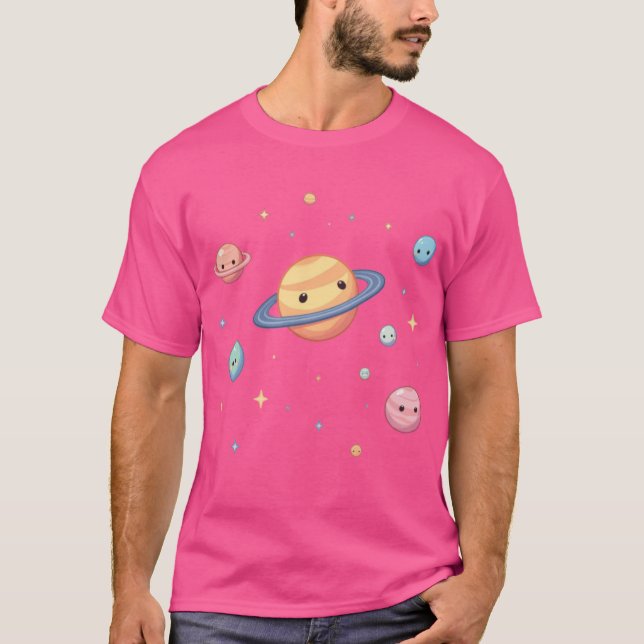 Camiseta Chibi Kawaii Planets (Anverso)