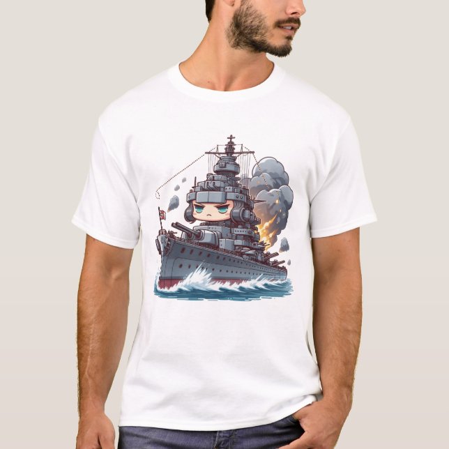 Camiseta Chibi Mighty Tirpitz (Anverso)
