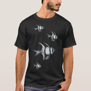 Camiseta Chibi Mosasaur y tiburón