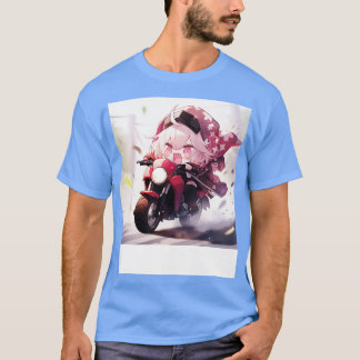 Camiseta Chibi moto chica