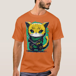 Camiseta Chibi ninja Munchkin cat