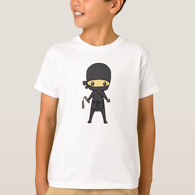 Camiseta Chibi Ninja (niño) (Anverso)