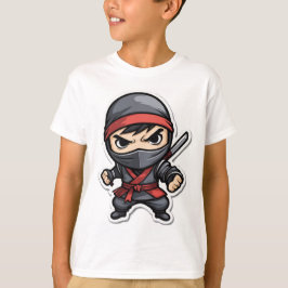 Camiseta Chibi Ninja Warrior Personalizado - Artes marciale
