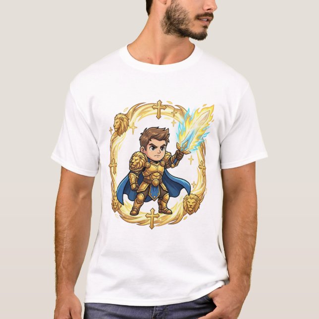 Camiseta Chibi Paladin Holy Knight Way of the Saint  (Anverso)
