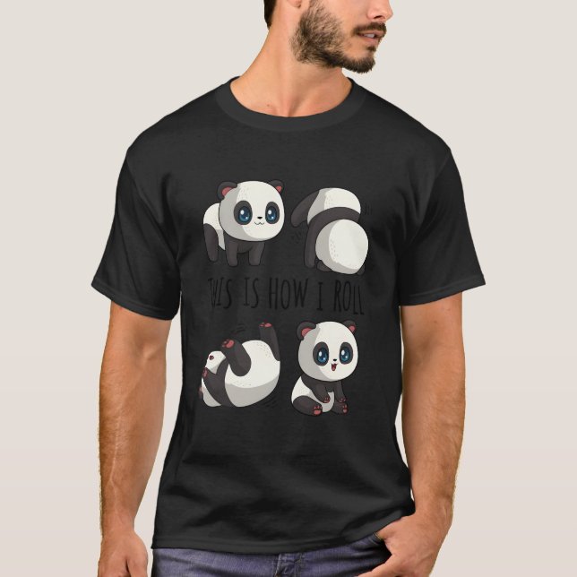 Camiseta Chibi Panda para Little Bear Panda Panda (Anverso)