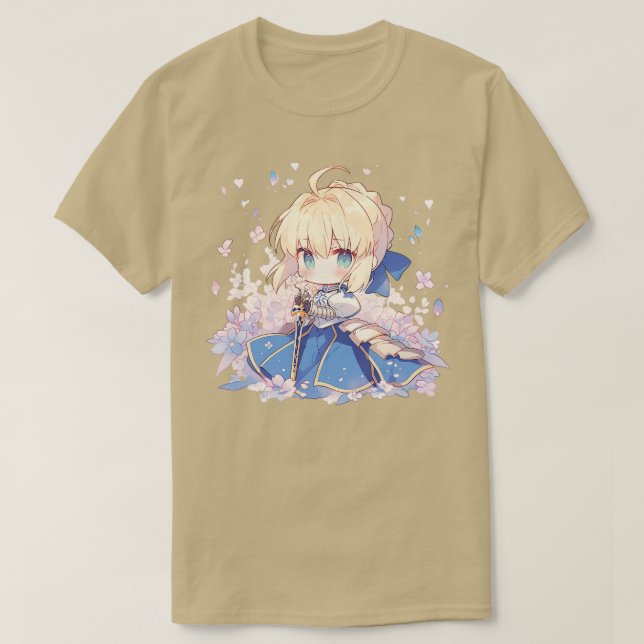 Camiseta chibi sable (Diseño del anverso)