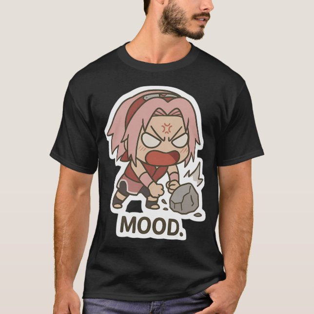 Camiseta Chibi Sakura Angry Punch Pose (Modo Sakura Interio (Anverso)