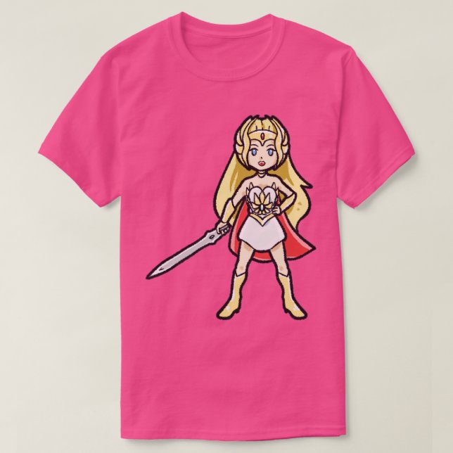 Camiseta Chibi She Ra de Kawaii Eternia (Diseño del anverso)