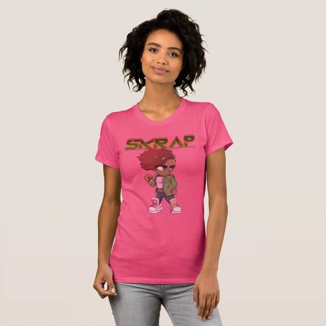 Camiseta Chibi Skrap pink ladies tee (Anverso completo)