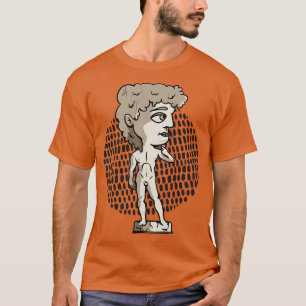 Camiseta Chibi Style David Escultura Estatua Kawaii Art