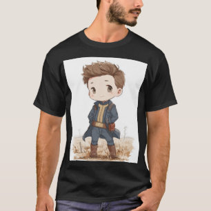 Camiseta Chibi Vagabundo que Vive en la Bóveda Cute Retro