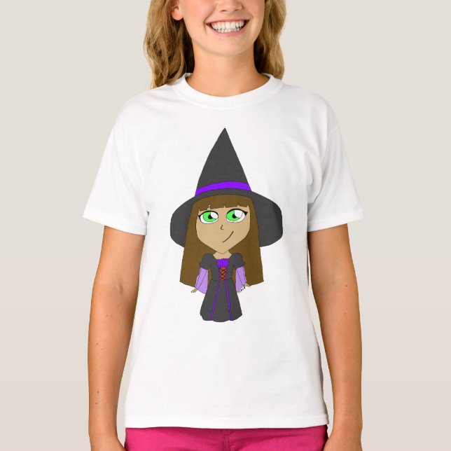 Camiseta chibi witch (Anverso)