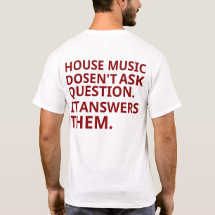 Camiseta chic de música de casa de verano