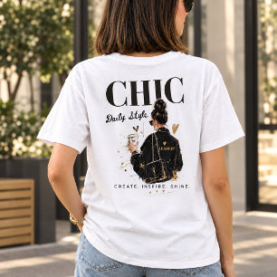 Camiseta Chic Girl Boss Daily Style Coffee Lover T