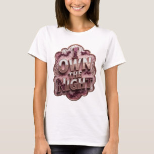 Camiseta Chic Gold I OWN THE NIGHT Motivo Artístico
