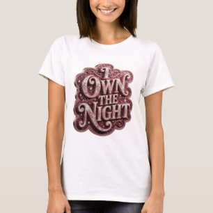 Camiseta Chic Gold Poseo La Noche Motivo Artístico v2