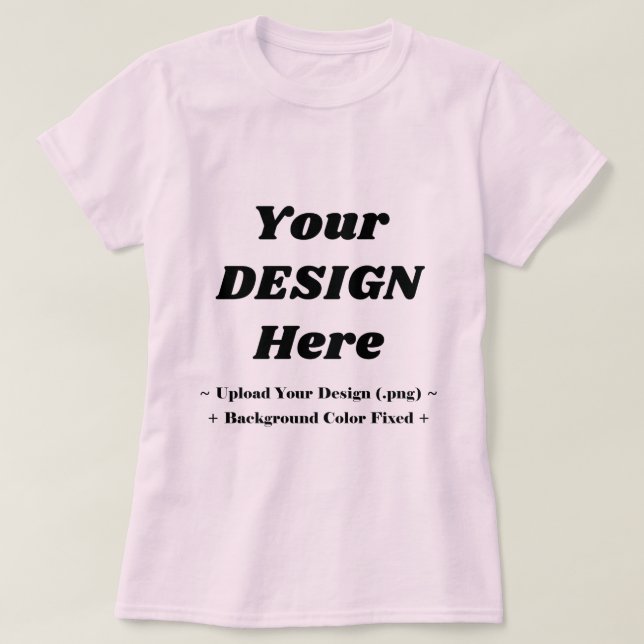 Camiseta Chic Pale Pink Tee for a Light and Graceful Statem (Diseño del anverso)
