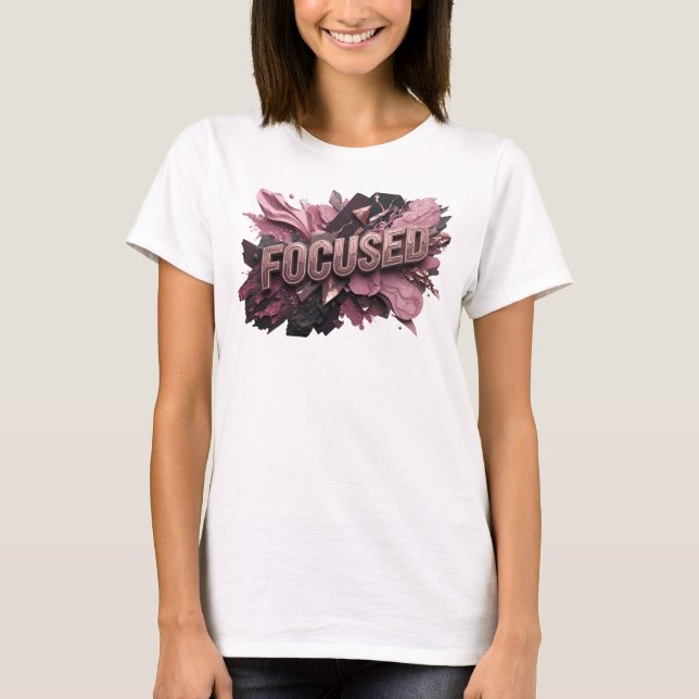Camiseta Chic Red FOCUSED Statement (Anverso)
