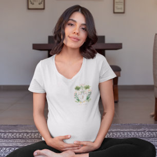 Camiseta Chic Retro Palm Springs Baby Shower   Mamá en Cami