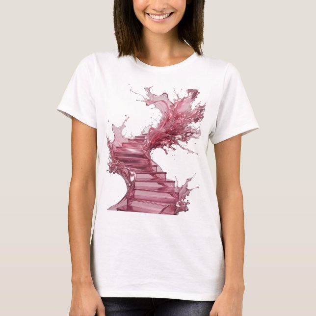 Camiseta Chic Silver con Declaración de ARTE ABSTR (Anverso)
