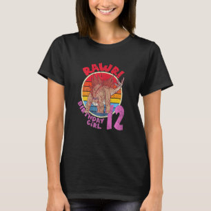 Camiseta Chica 12 cumpleaños I Rawr Stegosaurus I Mamáes fa