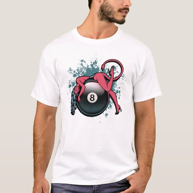 Camiseta Chica 8-Ball del diablo (Anverso)