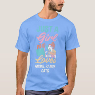 Camiseta Chica a quien le encanta Anime Ramen Sketching Fun