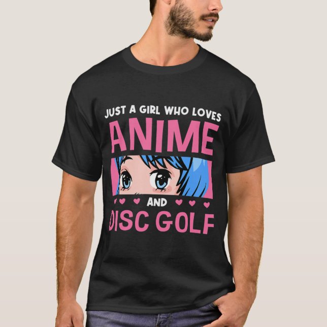 Camiseta Chica A Quien Le Encanta Anime Y Disk Golf Anime L (Anverso)