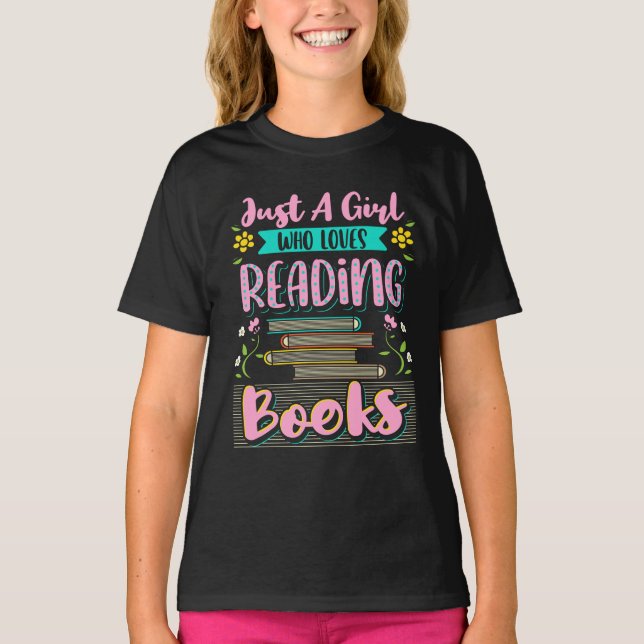 Camiseta Chica a quien le gusta leer libros en aula (Anverso)