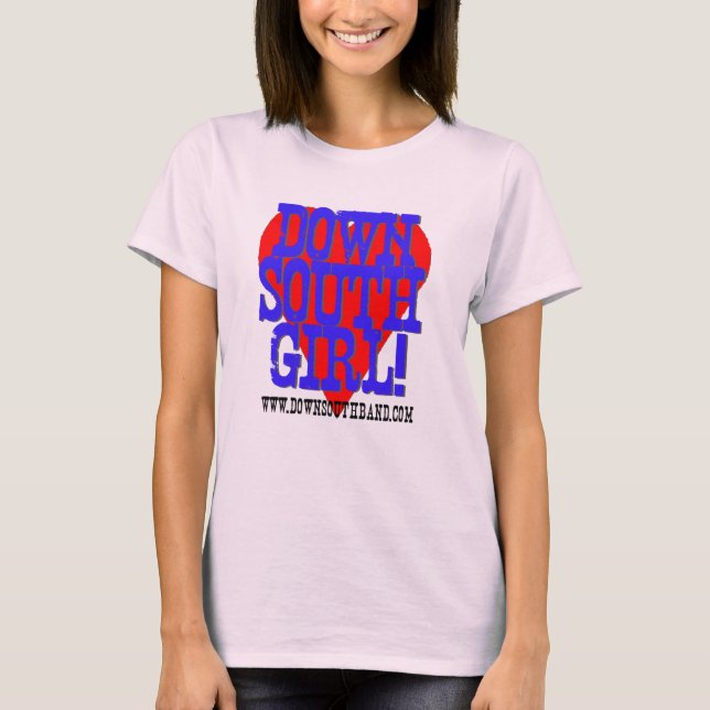 Camiseta Chica abajo del sur (Anverso)