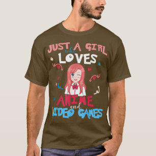 Camiseta Chica adolescente que ama los videojuegos T-Shir