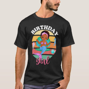 Camiseta Chica africana cumpleaños afroamericana Melanin Me