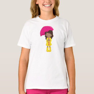 Camiseta Chica Africano-Estadounidense, Chica En El Tirador