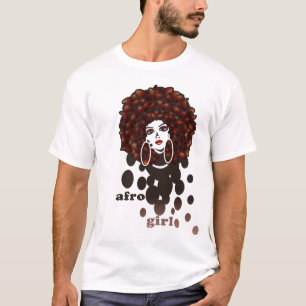 Camiseta chica afro