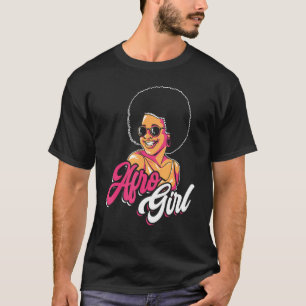 Camiseta Chica Afro Afrocentrista Orgullo Negro Cabello Afr